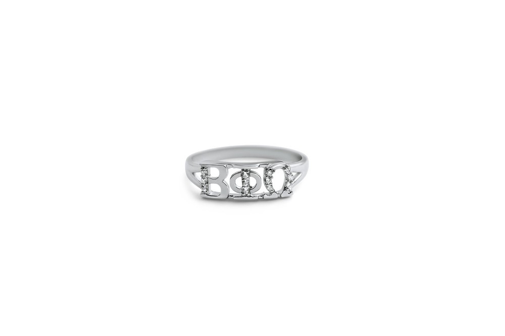 Beta Phi Omega Sterling Silver Ring with CZs NEW!!!