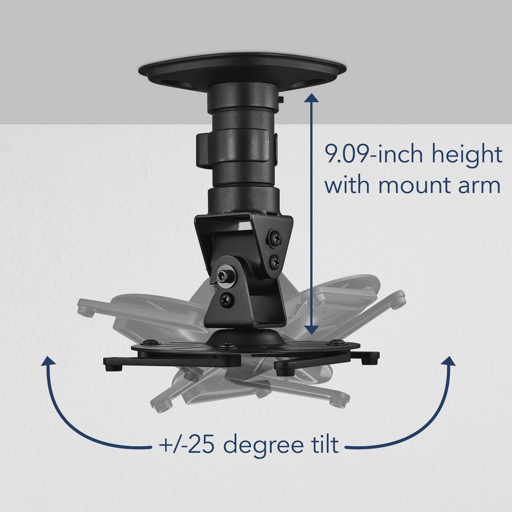 Insignia- Universal Projector Ceiling Mount - Black