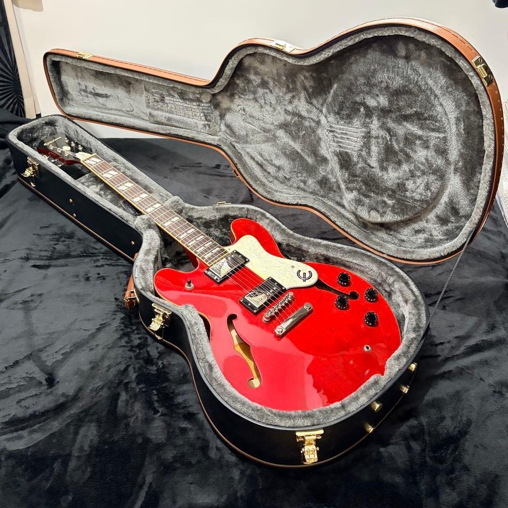 Epiphone Riviera II Cherry Safe Packing!
