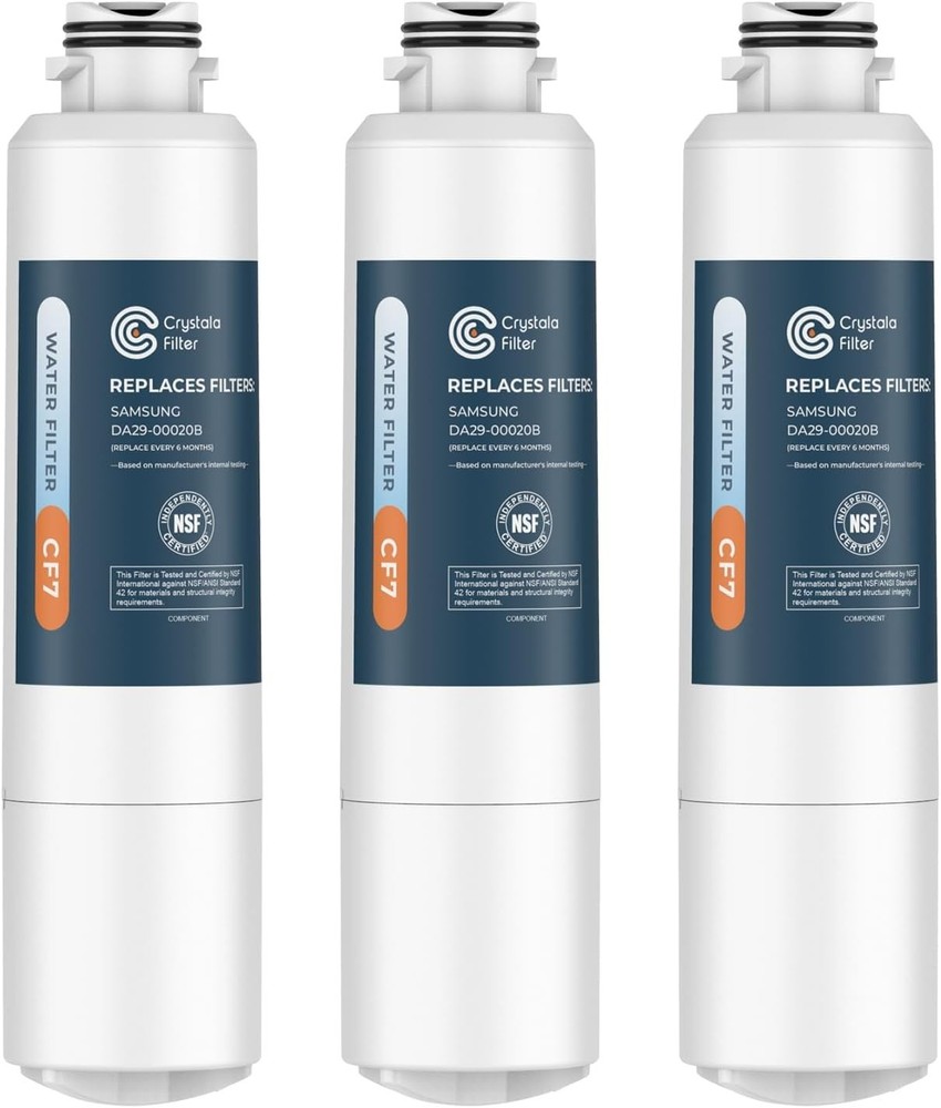 Lot Of 3 Crystala Refrigerator Water Filters Compatible with Samsung DA29-00020B