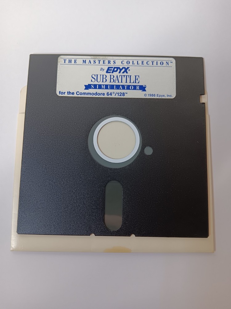 Commodore 64/128 Sub Battle Simulator Computer Game Software Tested/Works