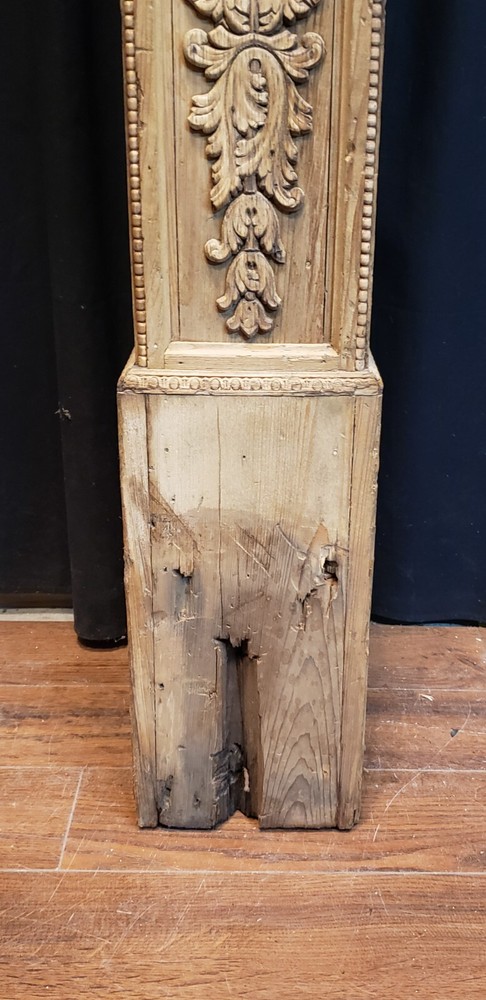 Restored Ornate Solid Oak Newel Post 54" by 7" GA9707