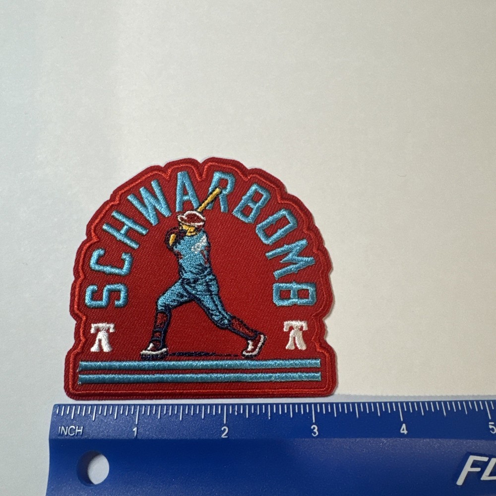 Phillies Schwarbomb Iron On Patch