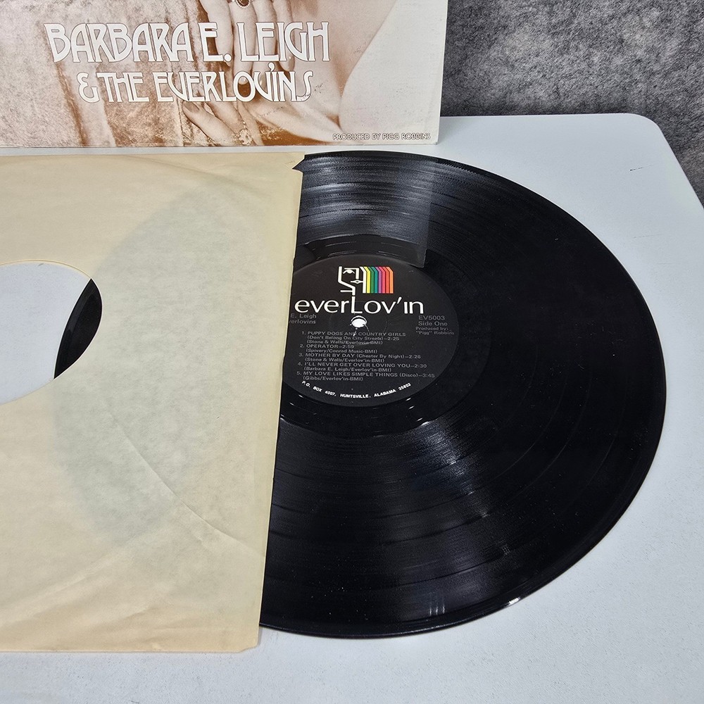 Barbara E. Leigh & Everlovins Signed Vinyl Record Personal Appearance Edition