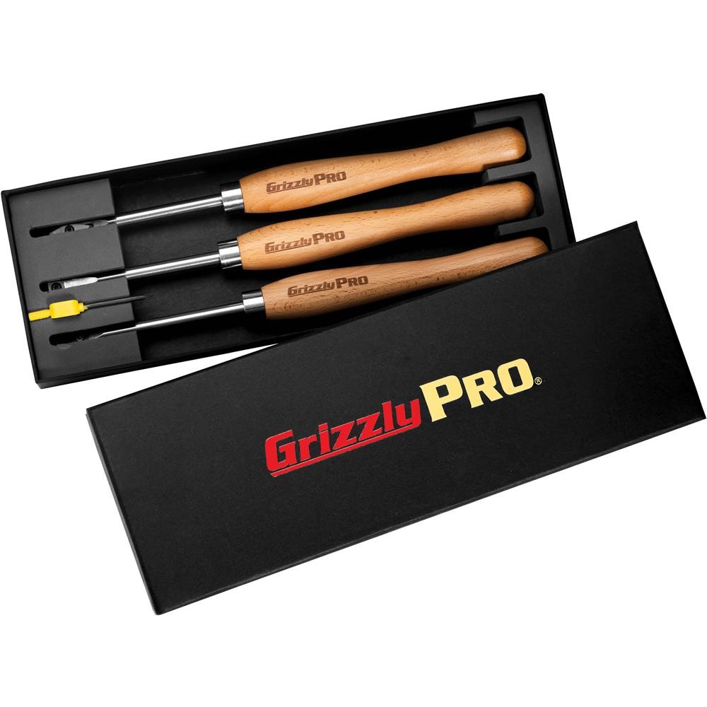 T34363 Pen Turning Tool Set with Carbide Insert, 3-Pc.