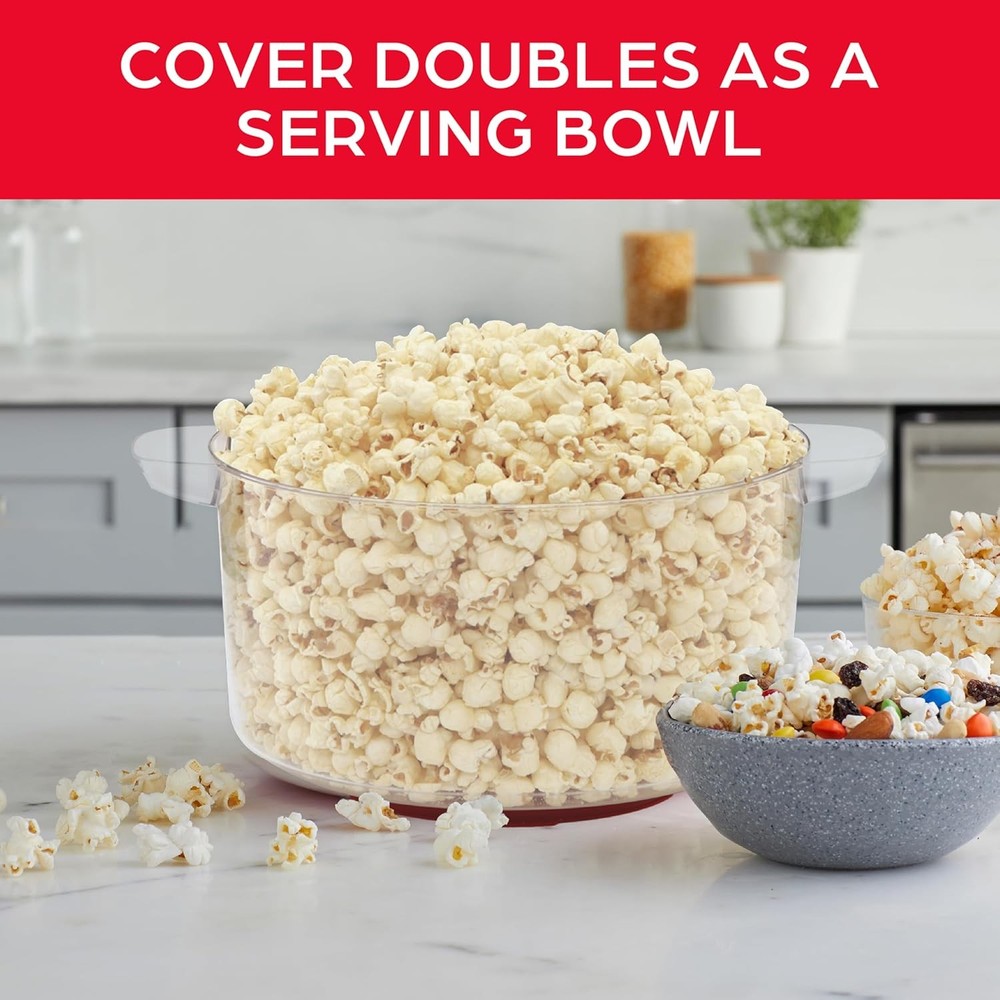 West Bend 6Qt Red Electric Popcorn Maker
