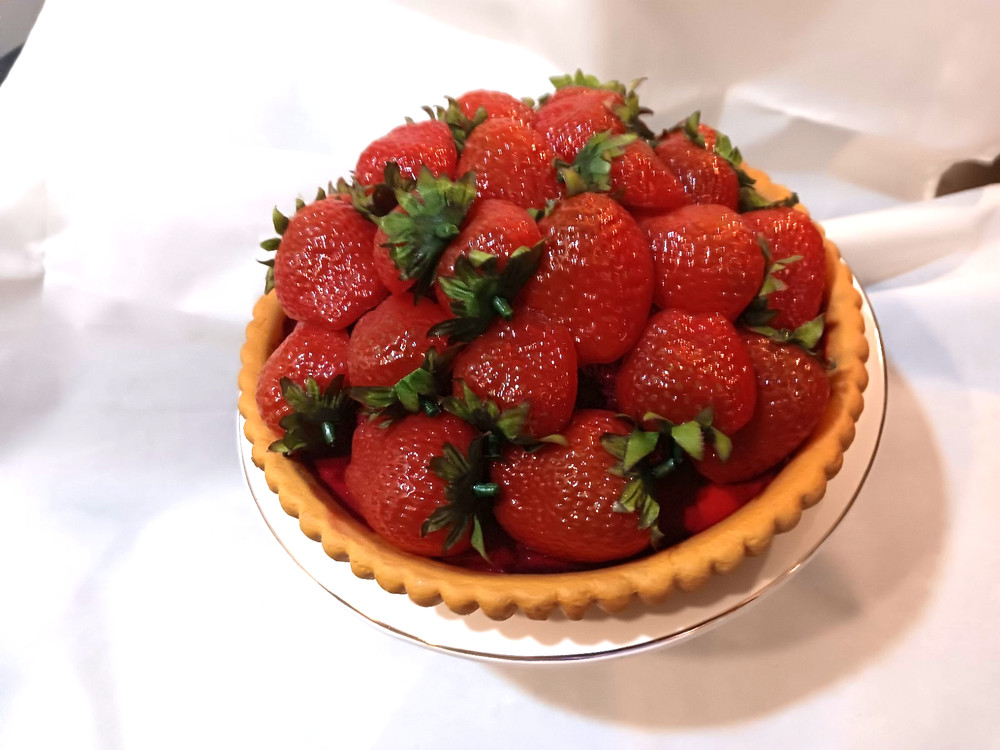 Artificial Fake Strawberry Pie