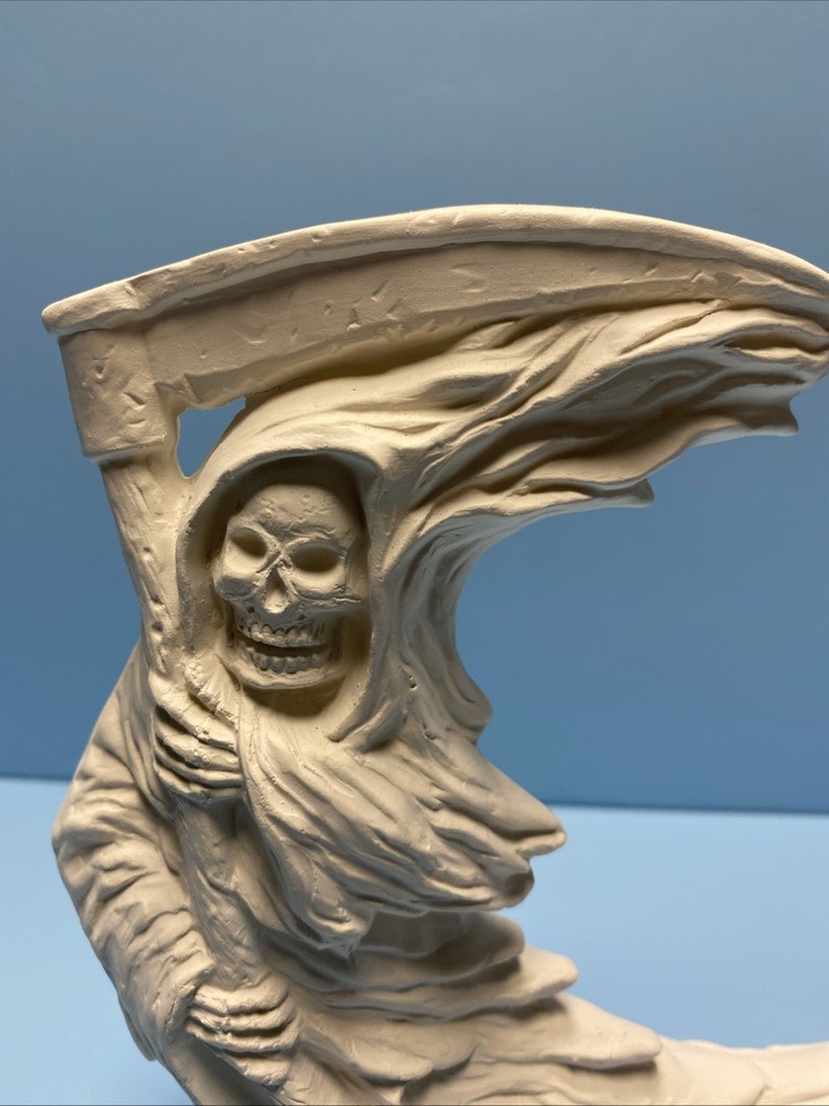 Moon Grim Reaper Ceramic Bisque Ready to Paint