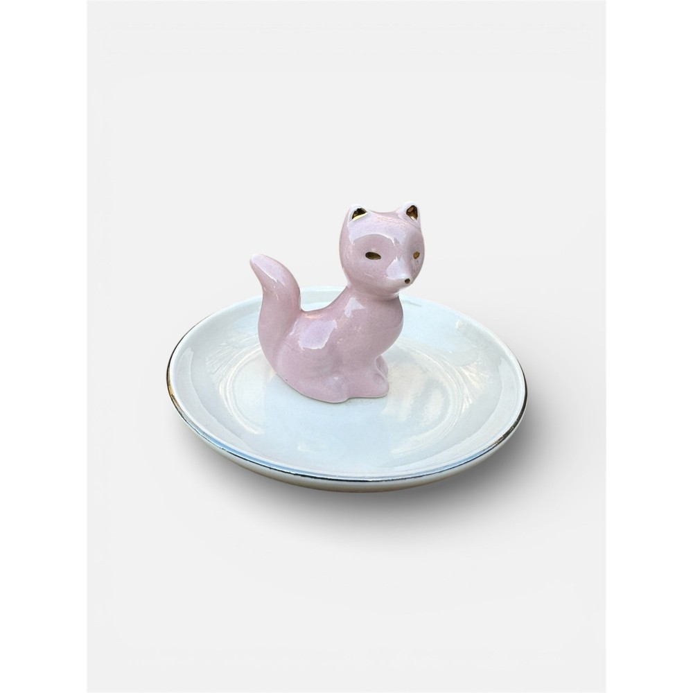 Pink Fox Trinket Dish
