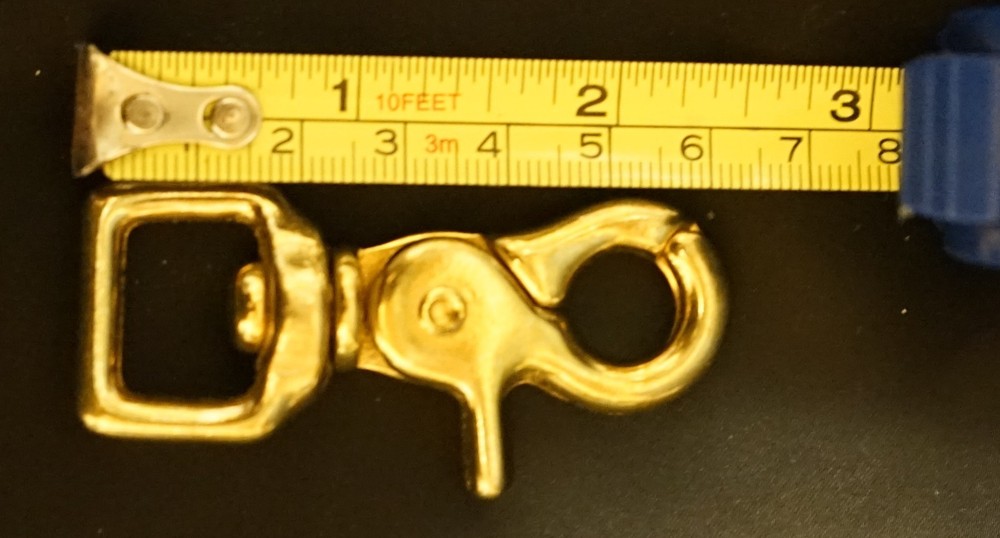Solid Brass Trigger Square Scissor Snap 3/4 Inch Pack Of 5