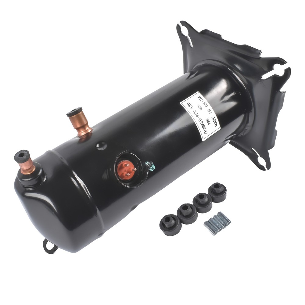 Replacement Compressor 3.5 Tons 208/230V R-410A Scroll 1 Phase Molded Plug Black