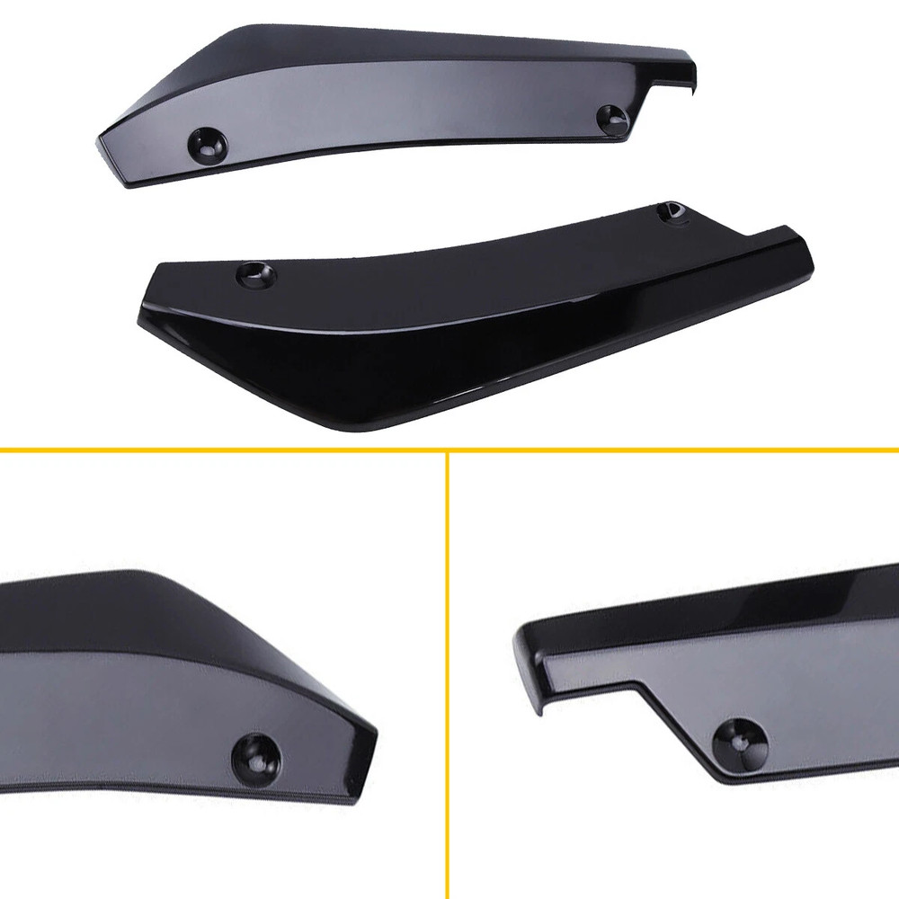 2X Rear Bumper Lip Diffuser Splitter Canard Protector For Cadillac Accessories