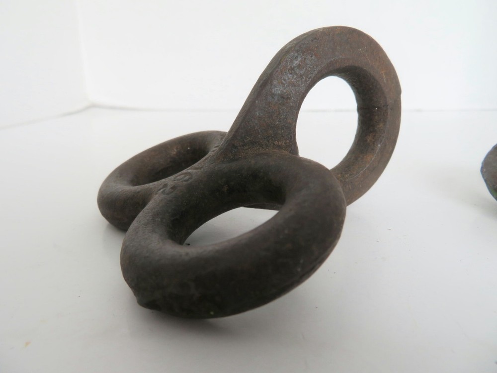 Vintage Industrial Cast Iron Hook and Eye Unique Item