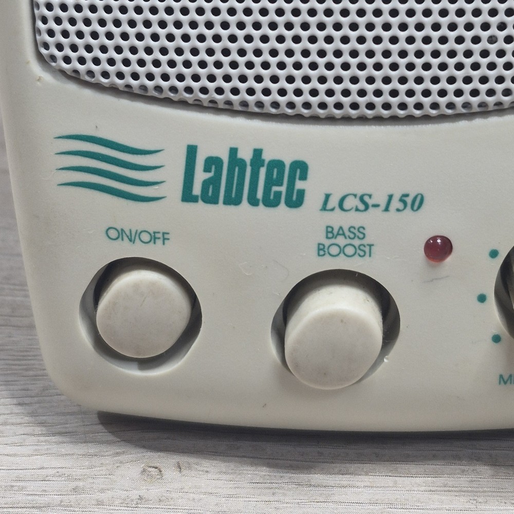 Vintage Computer Parts: Used Labtec LCS-150 Computer Speaker System