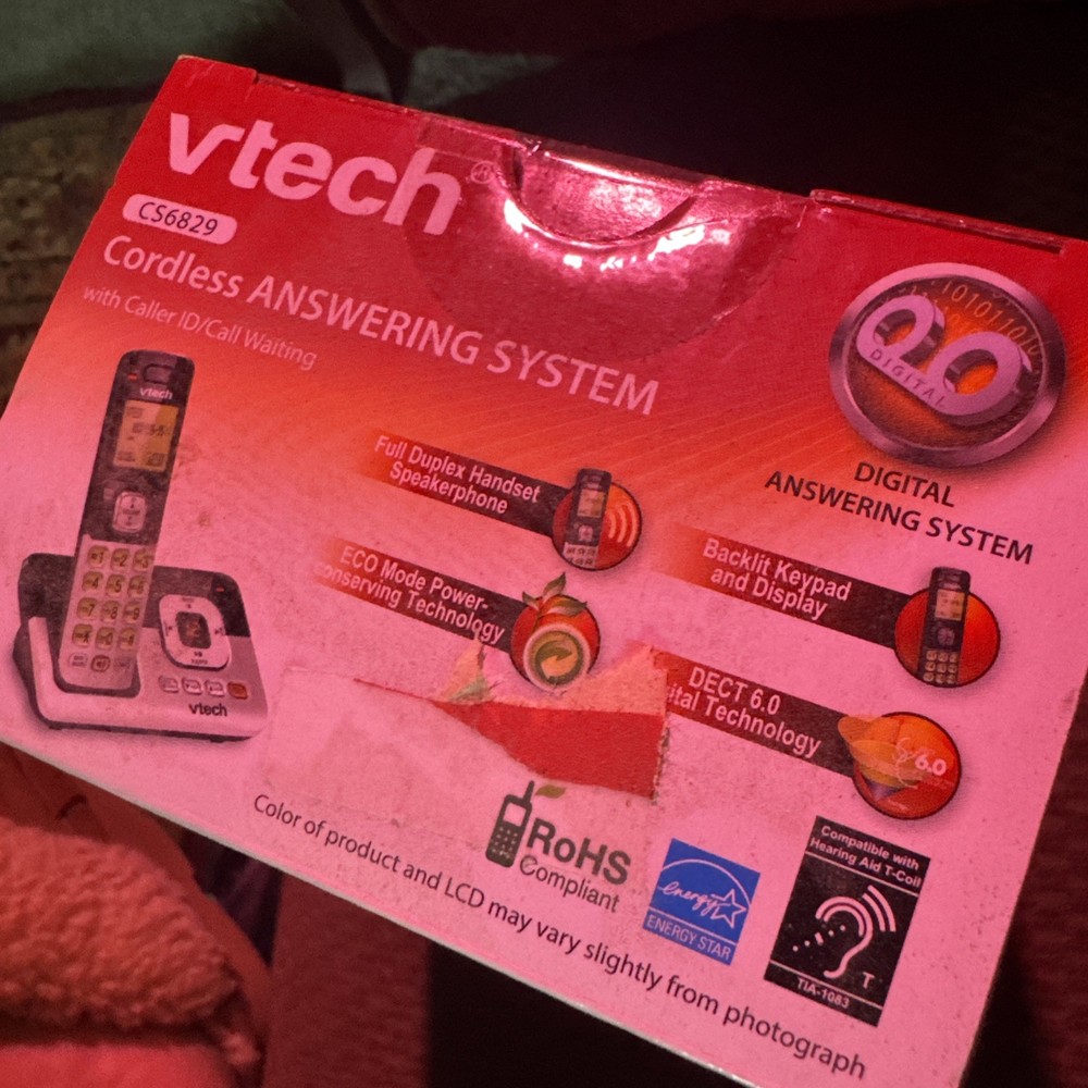 V Tech Cordless Phone With Digital Answering System