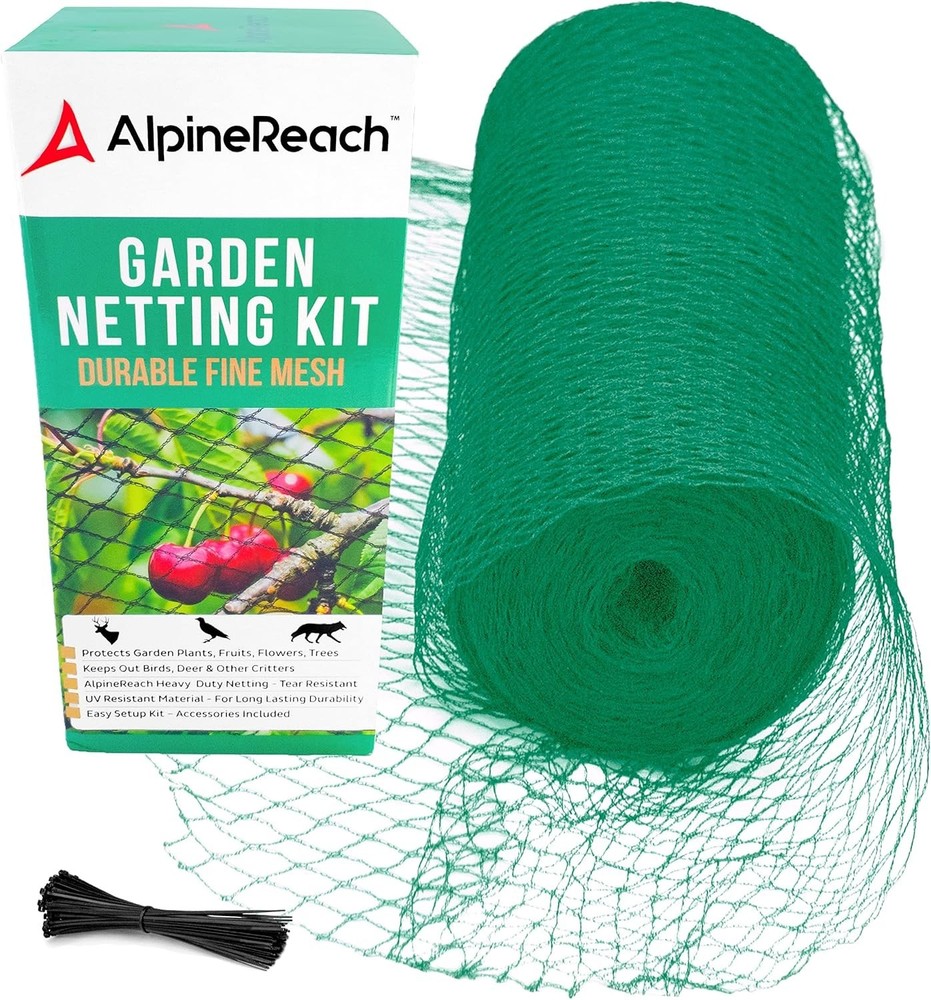 Green Fruit Tree Net with Zip Ties
