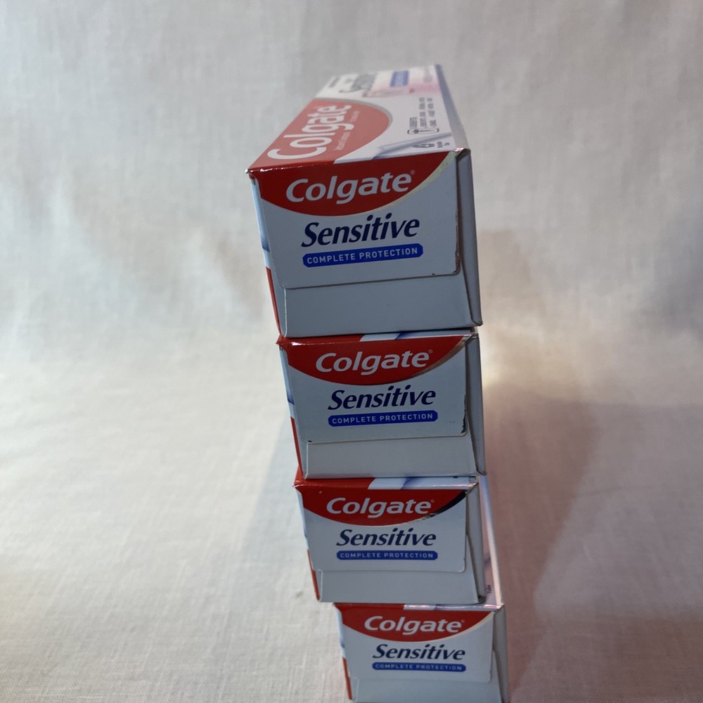 4 pack Colgate Sensitive CompleteProtection Whitening Toothpaste Mint Fluoride