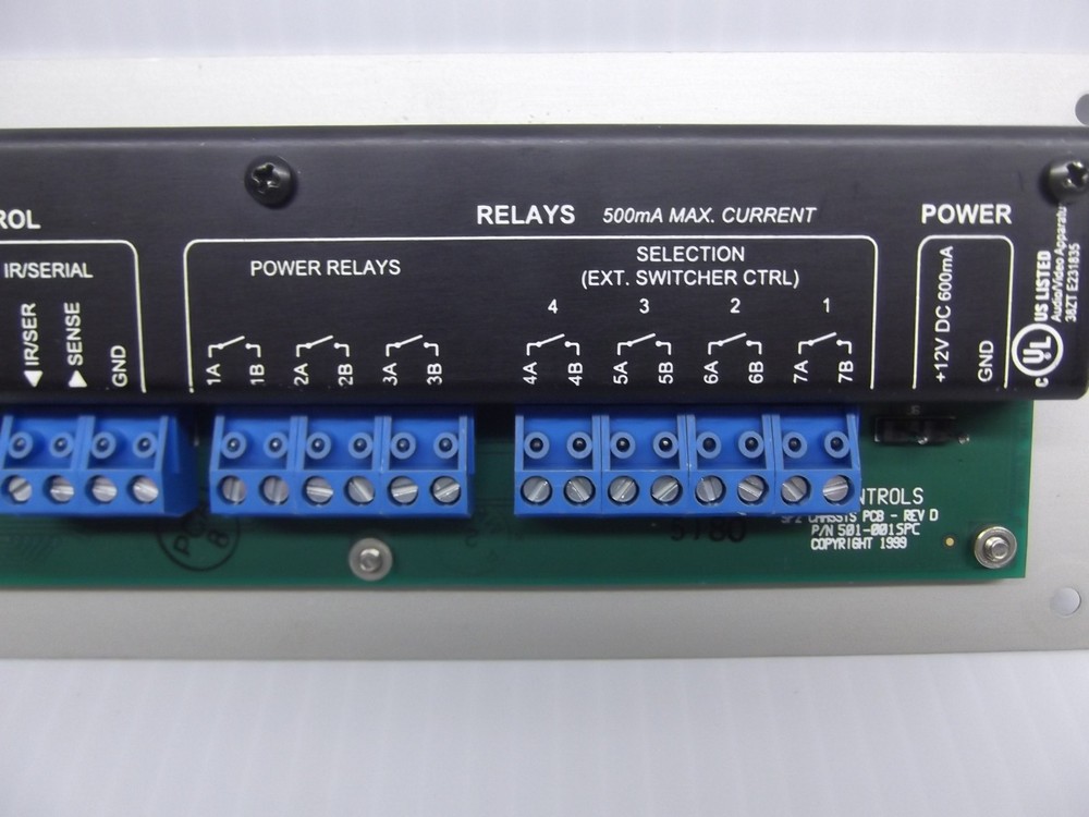 SP Controls Projector 4 Input Control Panel 501-001SPC SP2 Chassis PCB Rev 0 SV
