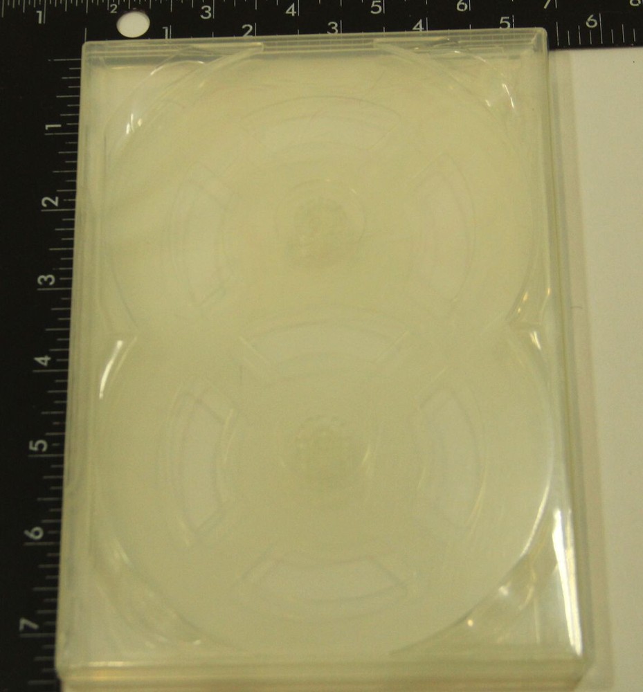 6 Disc DVD Replacement Case ( Holds 6 discs w/ Flip Tray w/overlap)