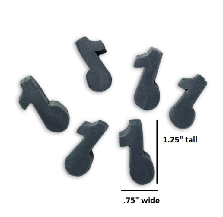Music Note Tube Column Silicone Soap Mold Embed Soap Cold Process Making