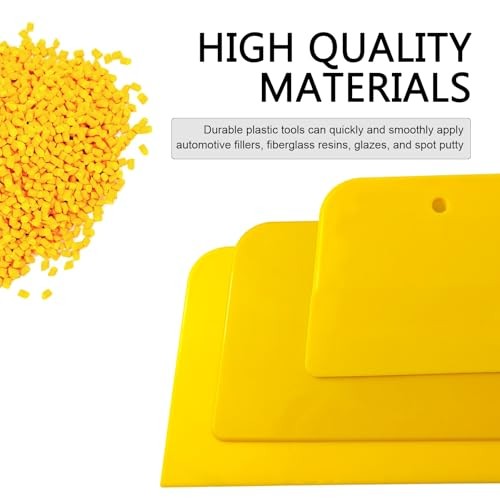 3 PCS Car Scraper, 4" 5" and 6" Multi-purpose Soft Scratch-resistant Plastic