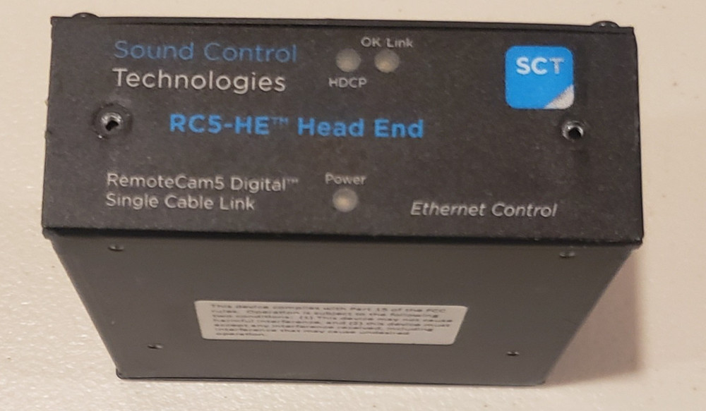 Sound Control Technologies RC5-HE Head End Module. No Power supply