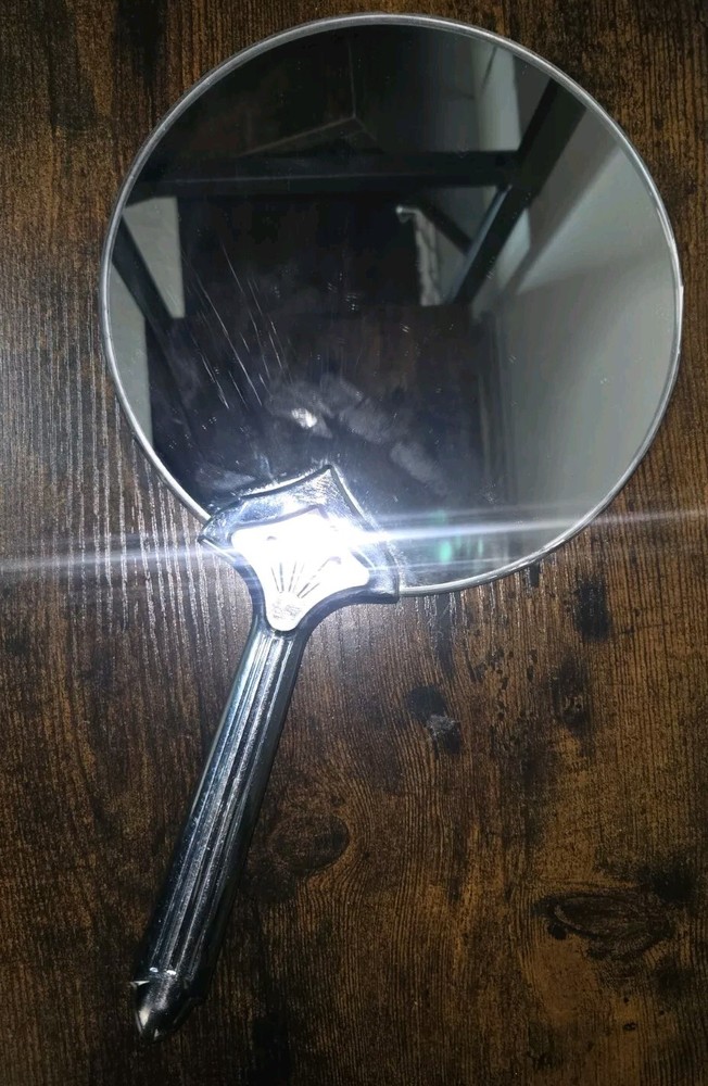 Antique Art Deco Barber Mirror Chrome Finish