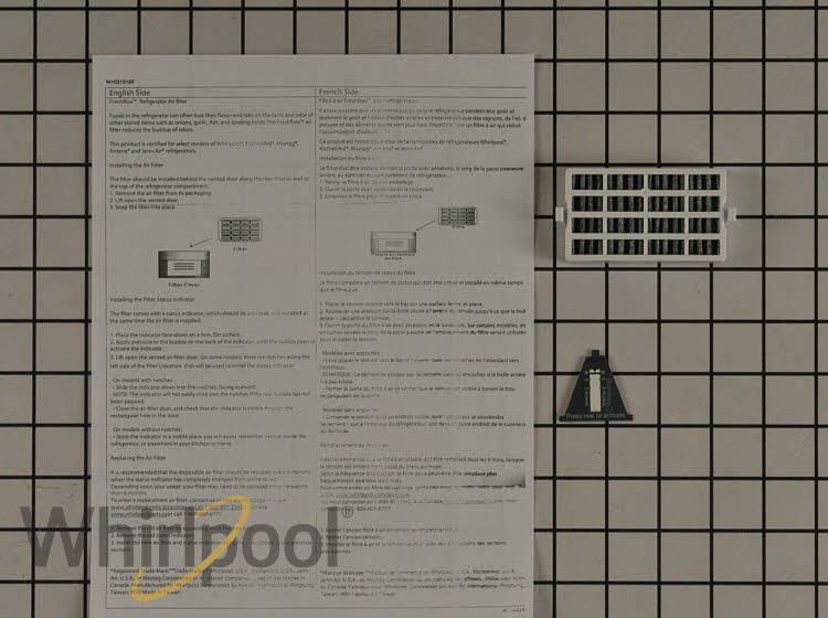 New Genuine OEM Whirlpool Refrigerator Carbon Air Filter W10311524