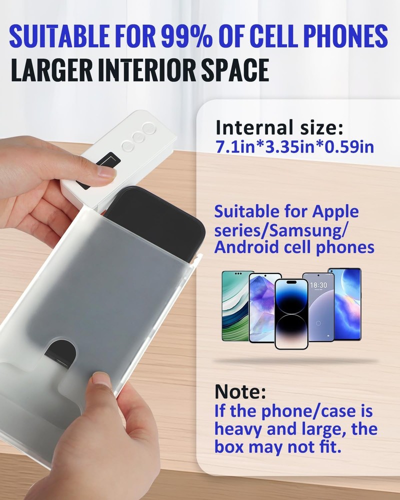 Fullware Phone Lock Box with Timer for iPhone & Android - 99 Hours Max