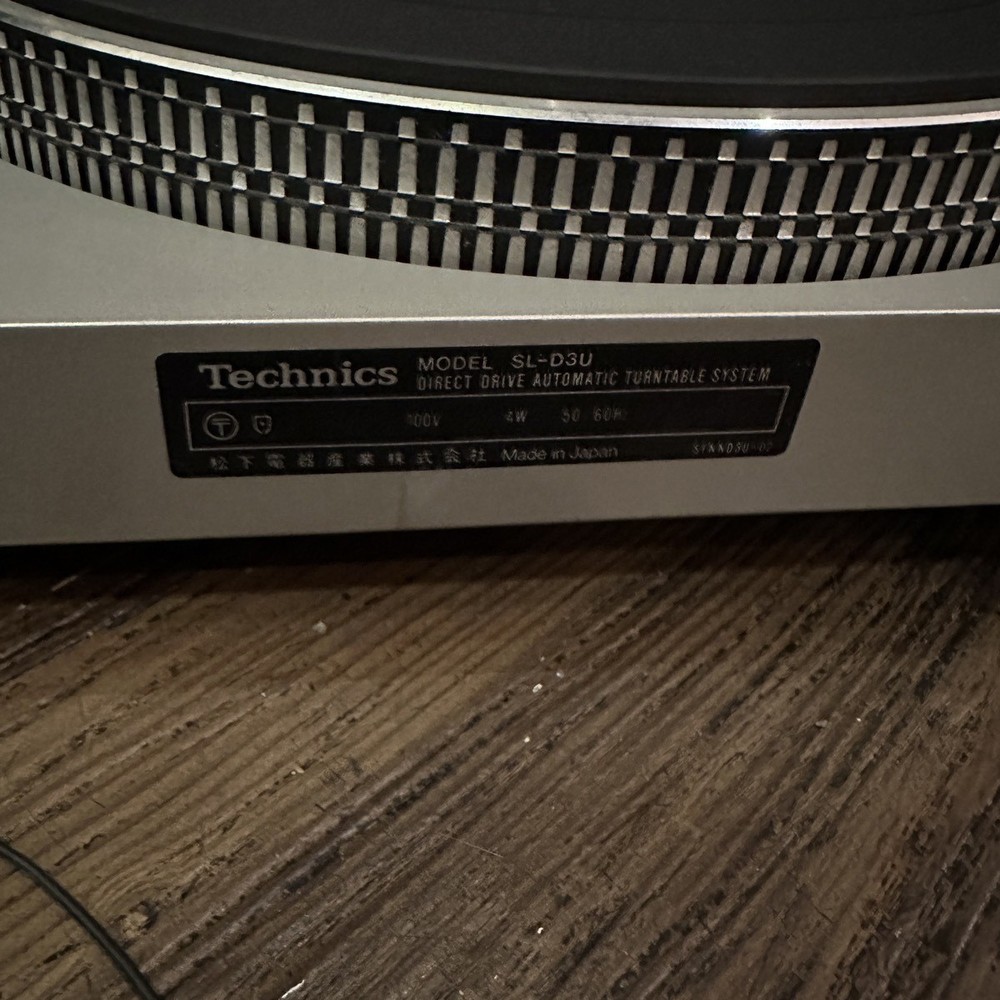 Technics SL-D3 Direct Drive Automatic Turntable MM Cartridge Tested Working