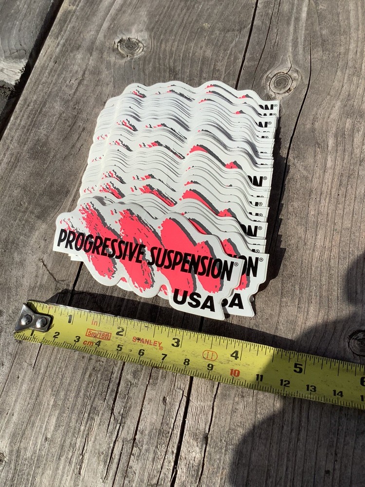 Vintage Progressive Suspension Sticker Quantity 1