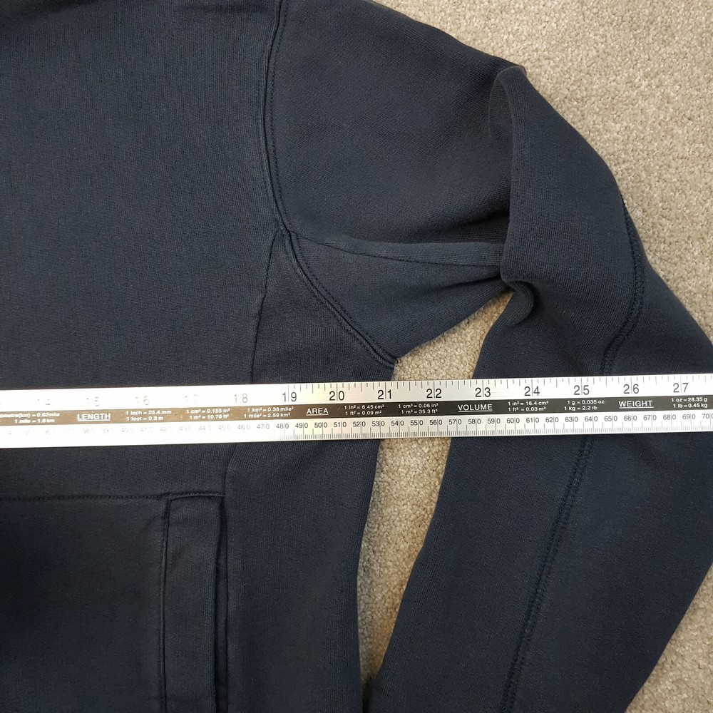 Pretty Green Mens 1/4 Zip Jumper Medium Navy Sweater Pullover Solid Casuals Mod