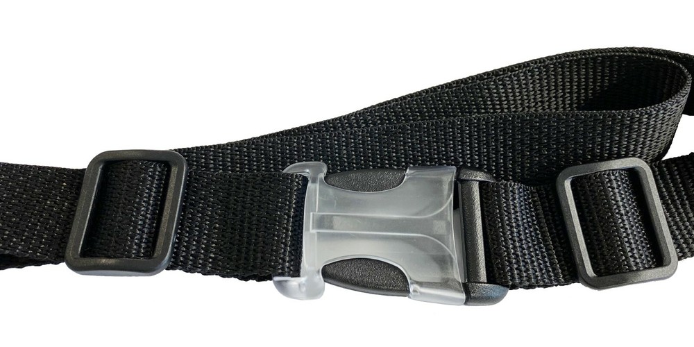 YKK Hammerloc Transparent Socket Side Release Buckles, Tri-glide Slides, Webbing