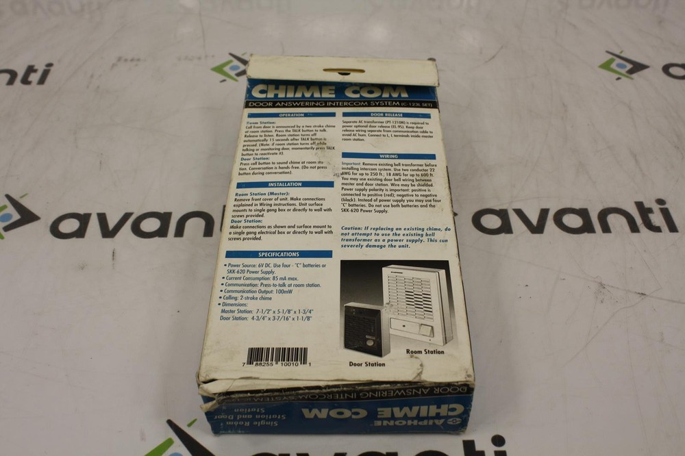Aiphone Chime Com Door Answering Intercom System C 123L SET NEW
