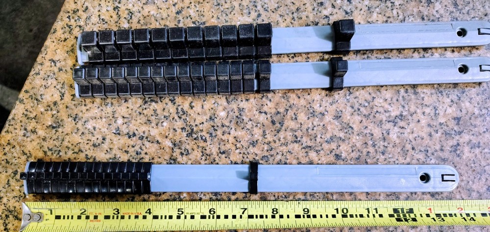 🗽SOCKET RAILS ORGANIZER 1/4"  3/8" & 1/2" DRIVE