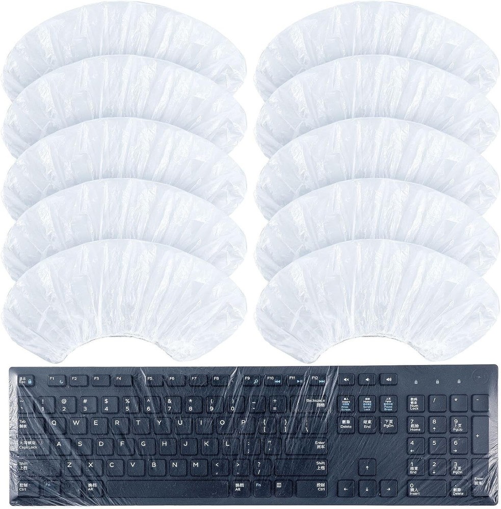 30 Pcs Universal Disposable Keyboard Protector Cover 0.025mm Wipeable Fully C...