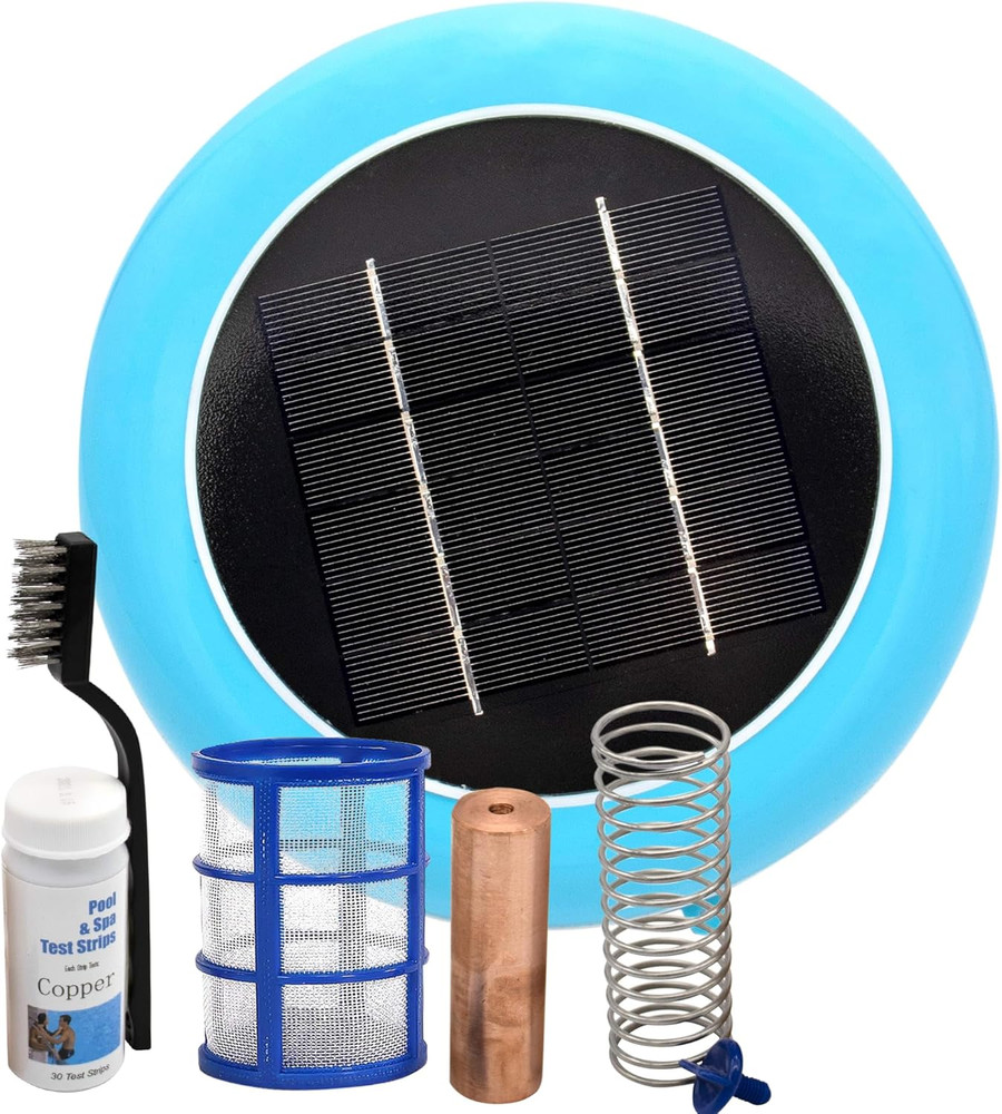 Solar Pool Ionizer - Enhanced with Latest Solar Technology & Longer-Lasting Anod
