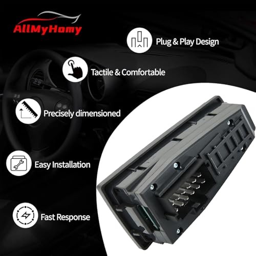 18-Pin Driver Side Master Power Window Switch Compatible with Volvo Trucks