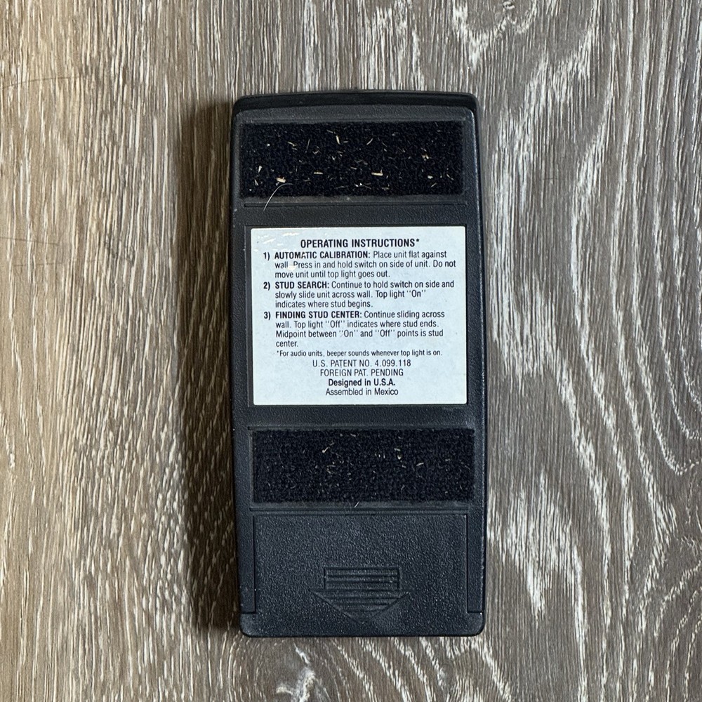 Vintage Zircon StudSensor Made In USA Wall Stud Finder Stud Sensor Tested Works