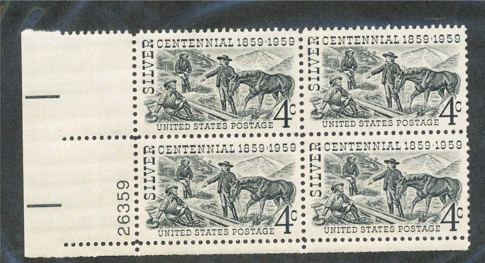 1130    plate block mint never hinged  ...... 163621