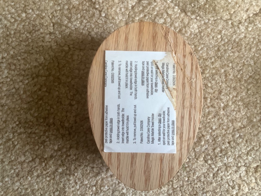 Wooden Magic Marble Cat Towel Holder