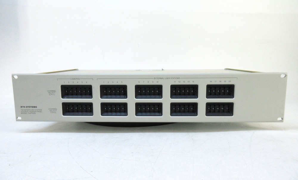 RTS Systems SAP1626 TW Intercom System Source Assign Panel
