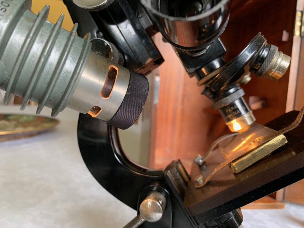 Vintage Watson Service - Reflected Light Metallurgical Microscope - c1950, Cased
