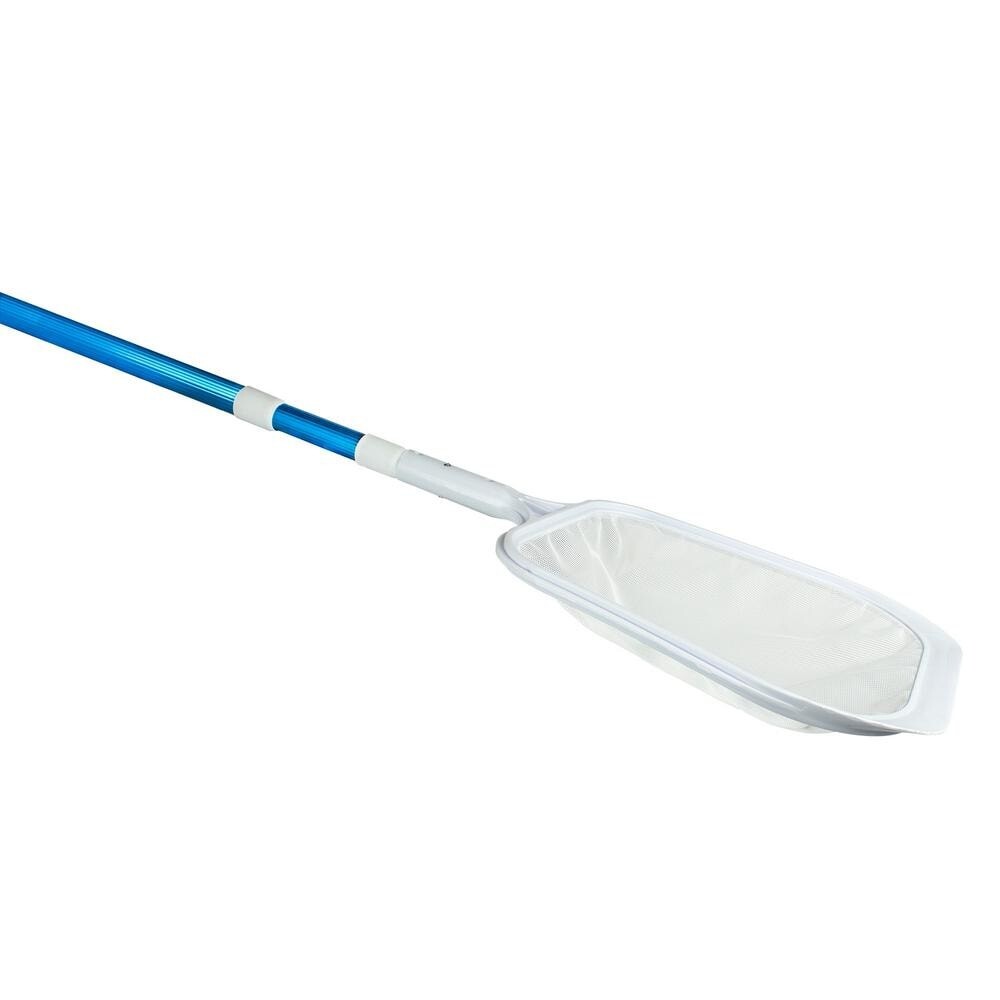 Telescoping Pool Skimmer Net with 4ft–8ft Pole for Pools, Spas & Hot Tubs