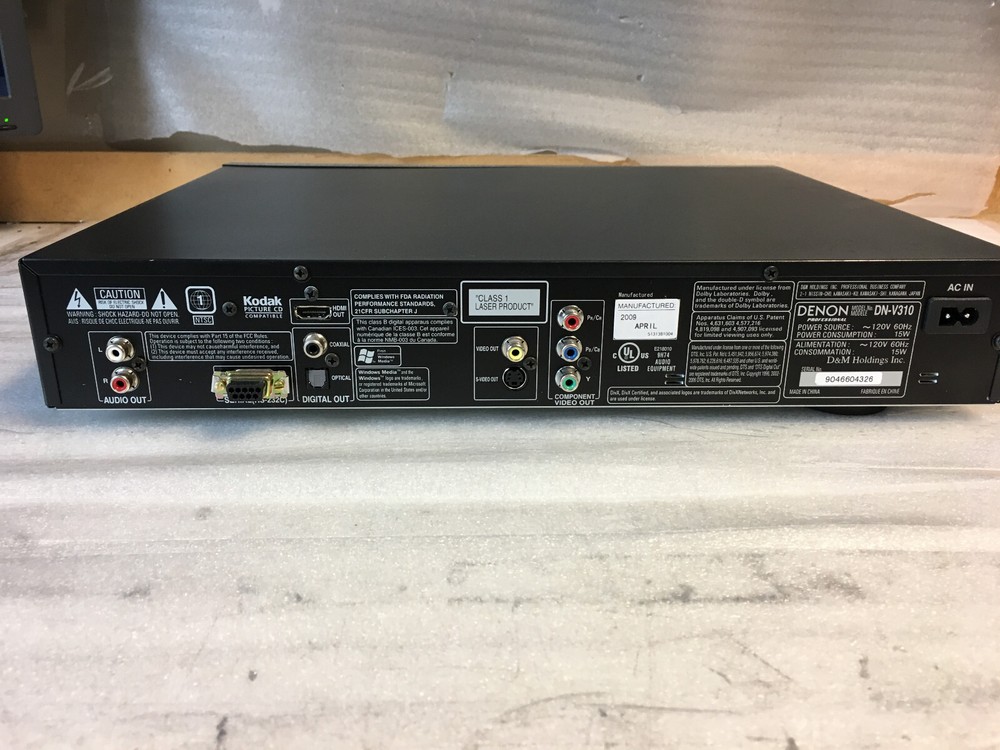 Denon DN-V310 Professional DVD Player - AS IS