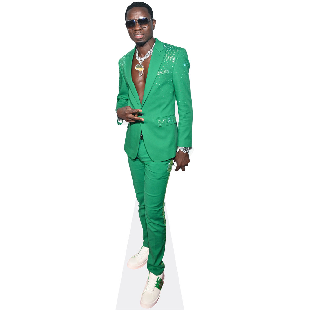 Michael Blackson (Green Suit) Mini Size Cutout