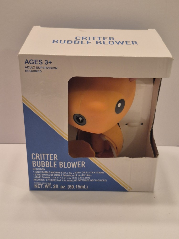 Deer Critter Bubble Machine Toy & Bubble Solution