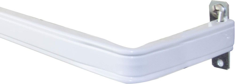 Lockseam 3" Clearance Curtain Rod 48-84 Inch, White