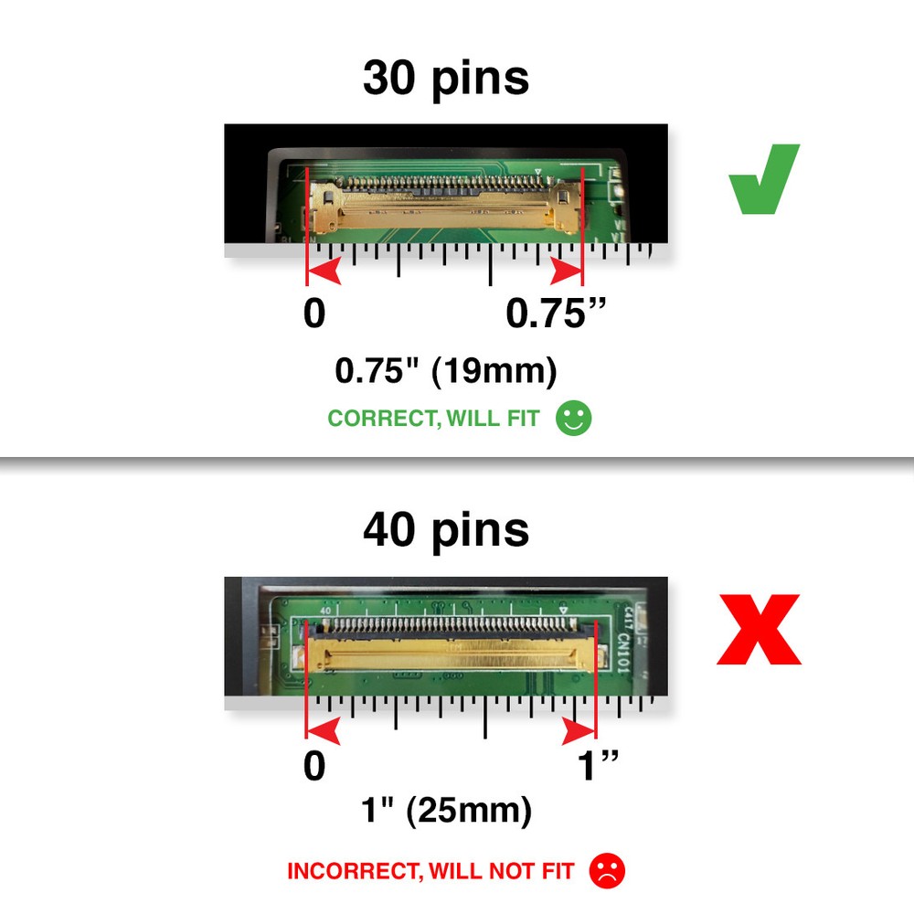 XCX-NV156WHM-N41 30 Pins Screen Replacement LCD LED Display With Tools