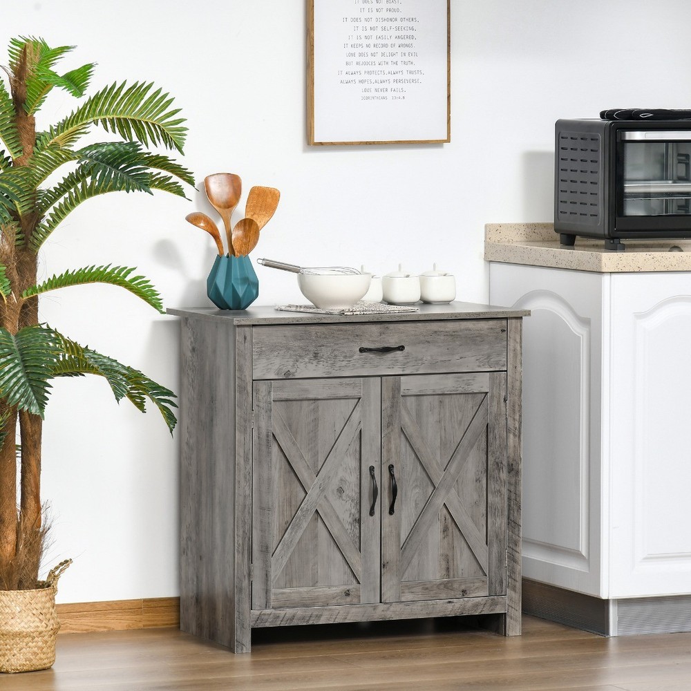 32" Accent Sideboard Buffet Storage Coffee Bar Table for Living Room Kitchen